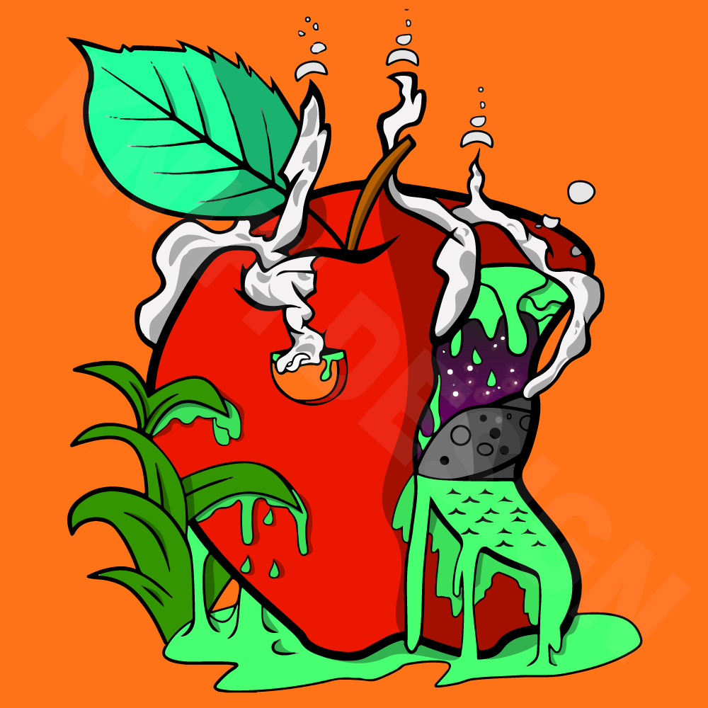 Cosmic Melting Apple